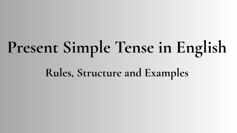 Present simple tense in English explained with rules, sentence structure, and examples for beginners