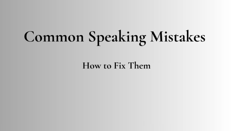 Common speaking mistakes English learners make and how to fix them