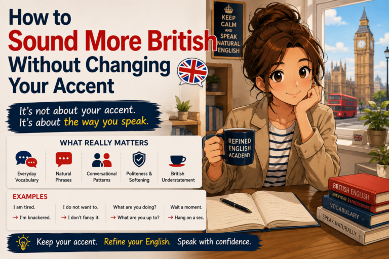 How to sound more British without changing your accent