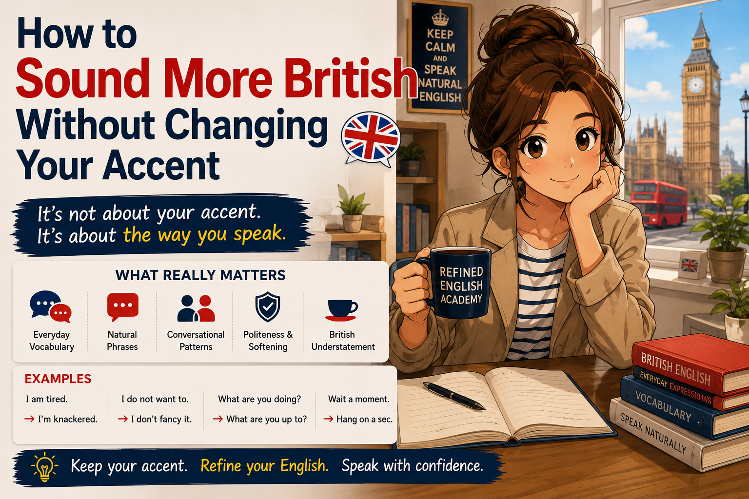 How to sound more British without changing your accent